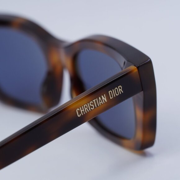 ?️ New Dior DIORMIDNIGHT S3I 26B0 Sunglasses - Honey Havana Frame, Blue Frame main image 11